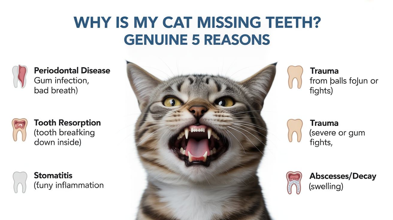 Why Is My Cat Missing Teeth? Top 5 Reasons